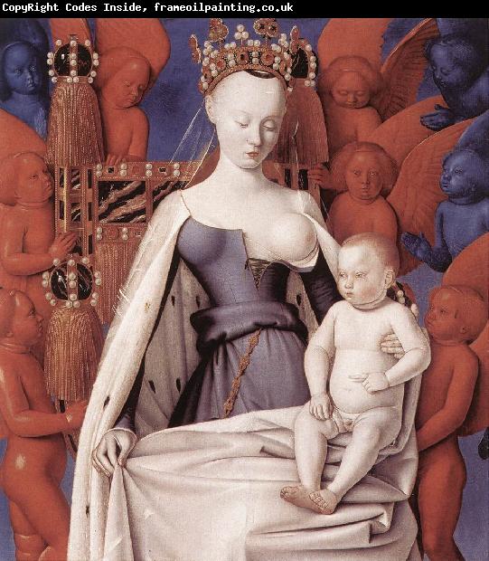 FOUQUET, Jean Virgin and Child Surrounded by Angels dfg
